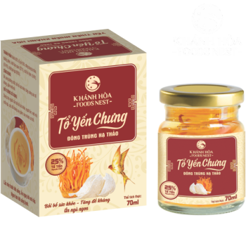 LỌ TỔ YẾN CHƯNG 25% ĐÔNG TRÙNG HẠ THẢO